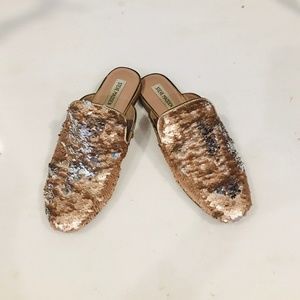 Steve Madden Stage Sequin Mule in Blush